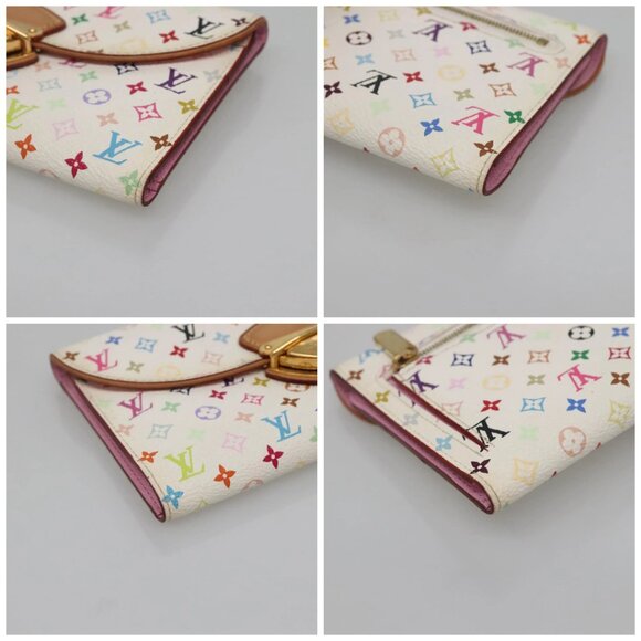 LOUIS VUITTON Multicolor Portefeuille Eugenie Wallet White M60053 LV Auth 142358 - Picture 14 of 16